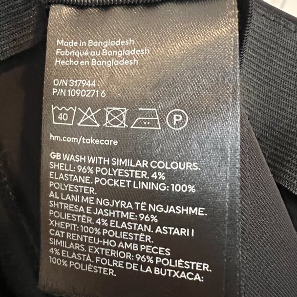 H&M Wide Leg Black Dress Pant - Picture 5 of 5